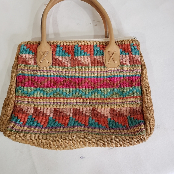 Cappelli Straworld Crocheted Boho Straw Shoulder Bag - Picture 3 of 9